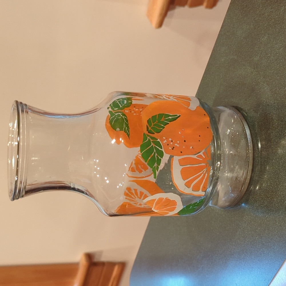 Vintage Anchor Hocking Orange Juice Carafe